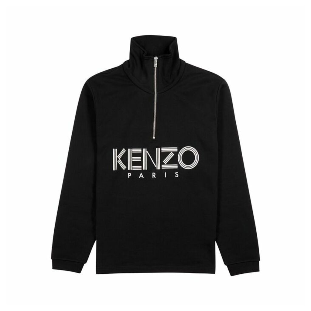 Kenzo Black Logo-print Cotton Sweatshirt