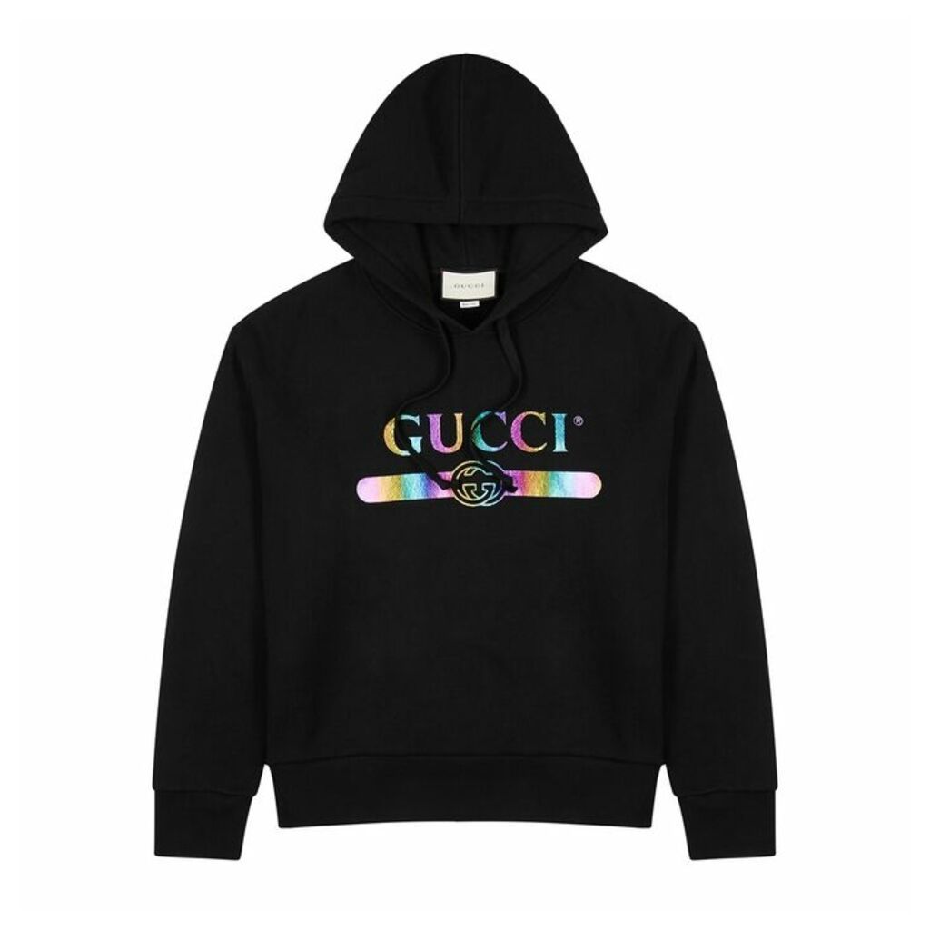 Gucci Black Logo-print Cotton Sweatshirt