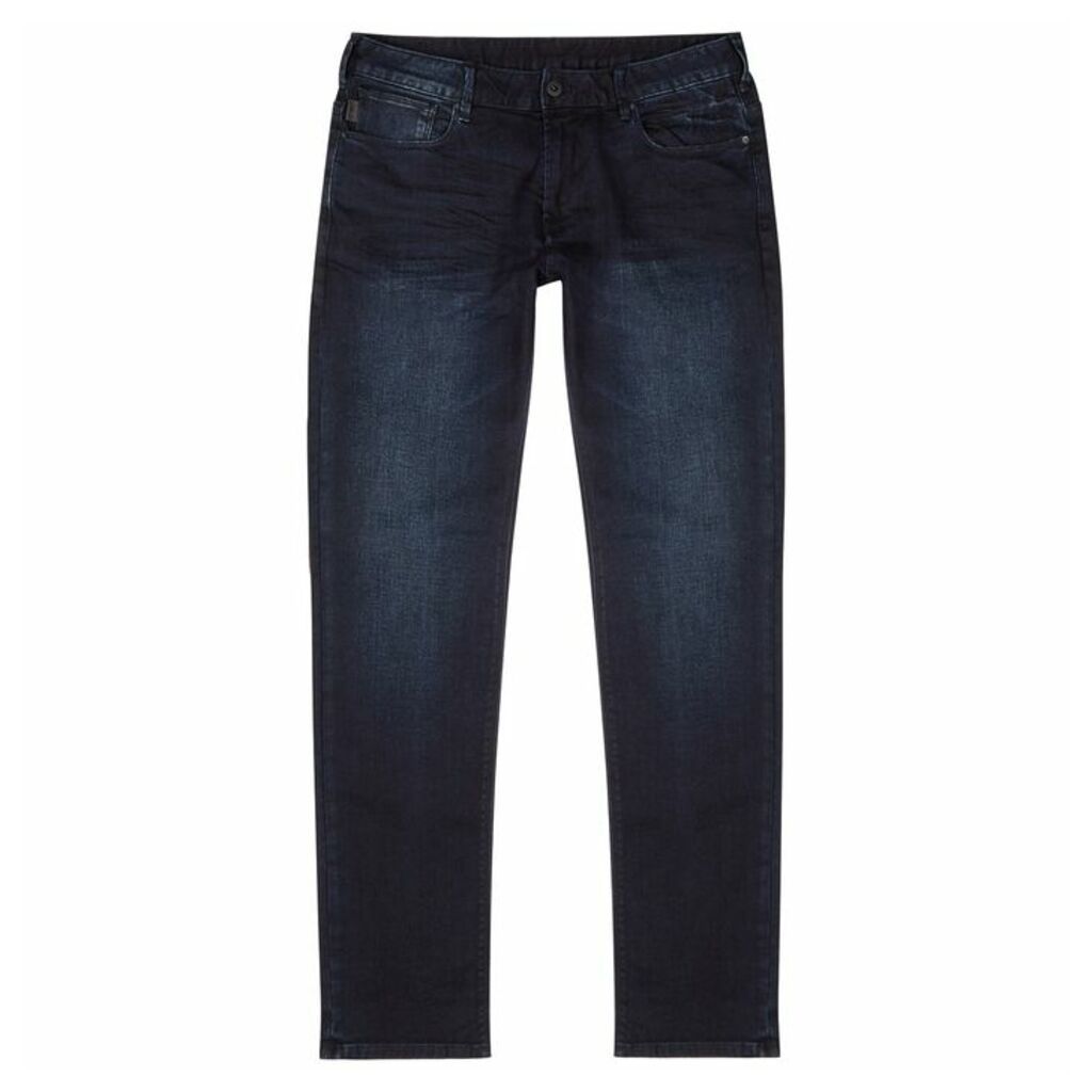 Emporio Armani J06 Indigo Slim-leg Jeans