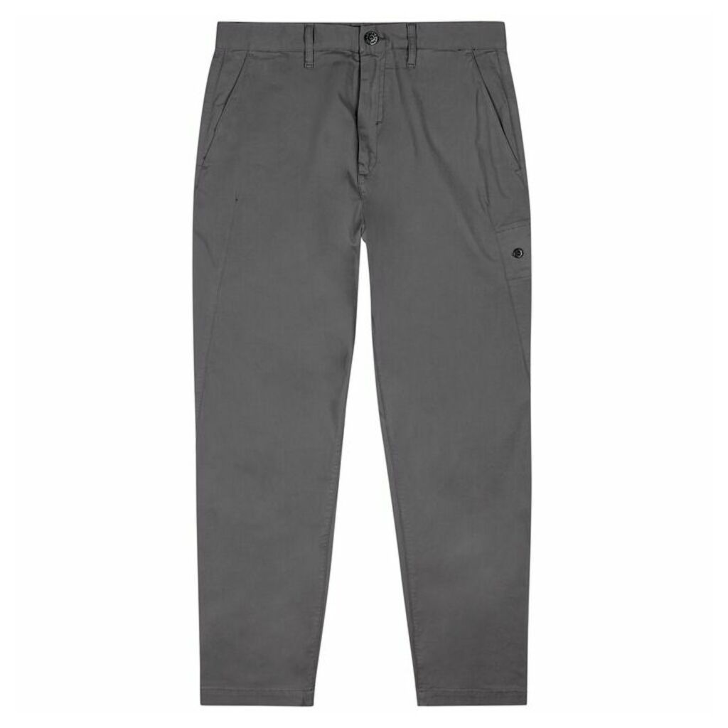 Stone Island Shadow Project Grey Cotton-blend Chinos