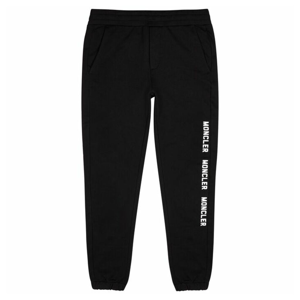 Moncler Black Cotton-jersey Sweatpants