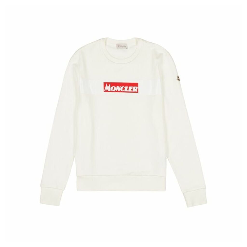 Moncler Off-white Printed Cotton Sweatshirt