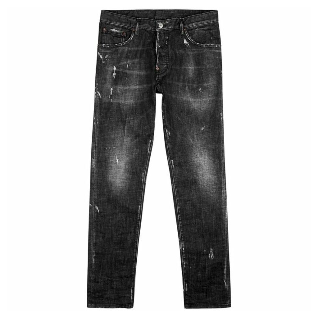 Dsquared2 Sexy Mercury Grey Distressed Jeans