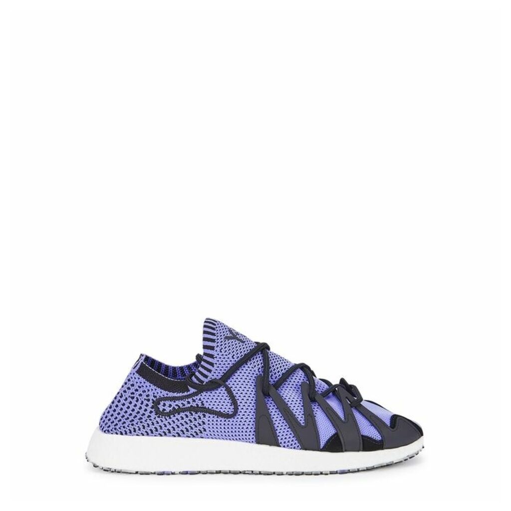 Y-3 Raito Racer Blue Stretch-knit Sneakers