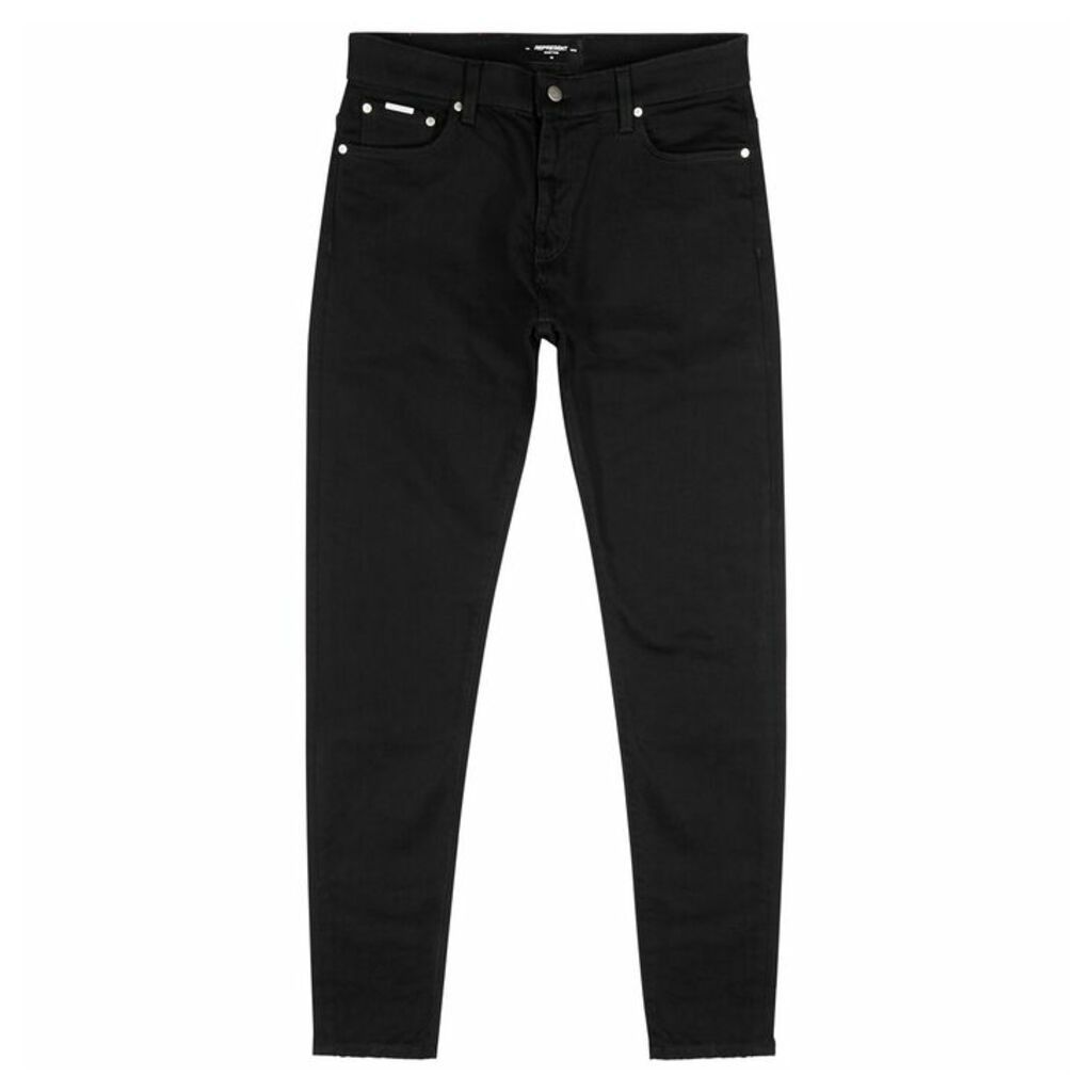 Represent Essential Black Straight-leg Jeans