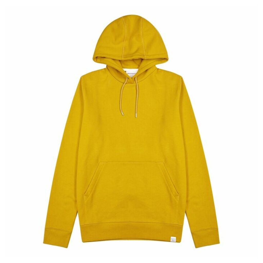 Norse Projects Vagn Mustard Hooded Cotton Sweatshirt