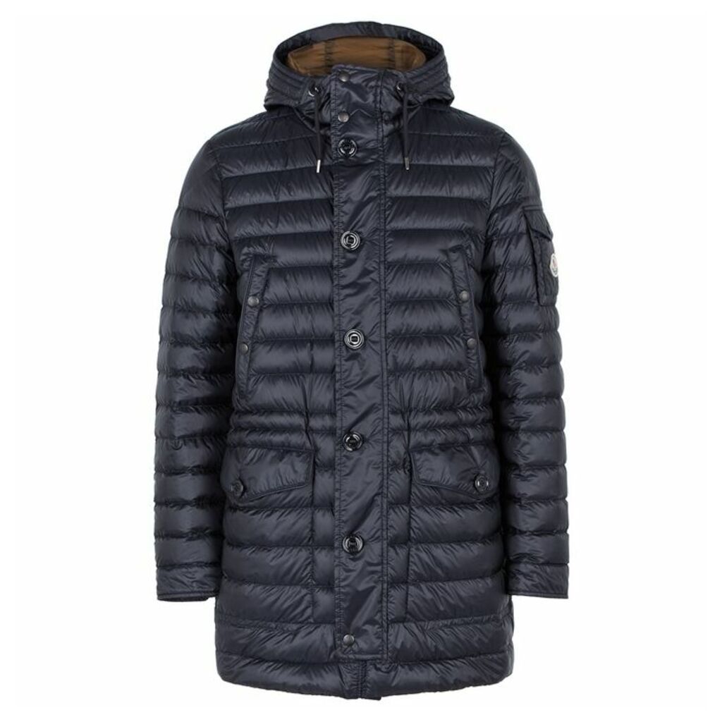 Moncler Benjamin Navy Quilted Shell Jacket