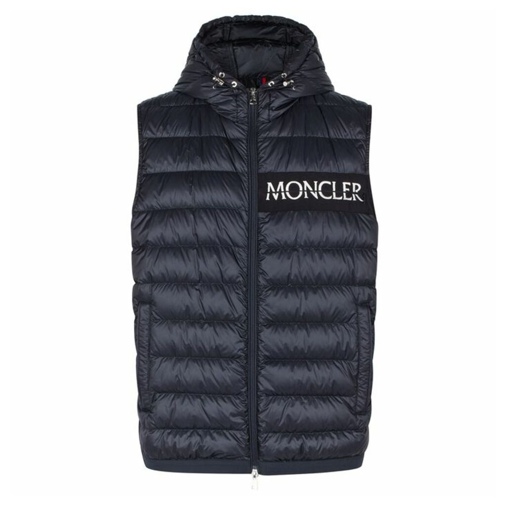 Moncler Laruns Navy Quilted Shell Gilet