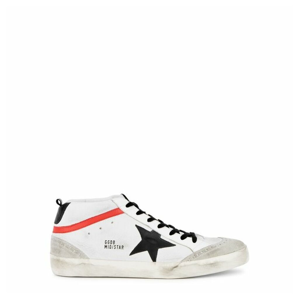 Golden Goose Deluxe Brand White Leather Star Sneakers