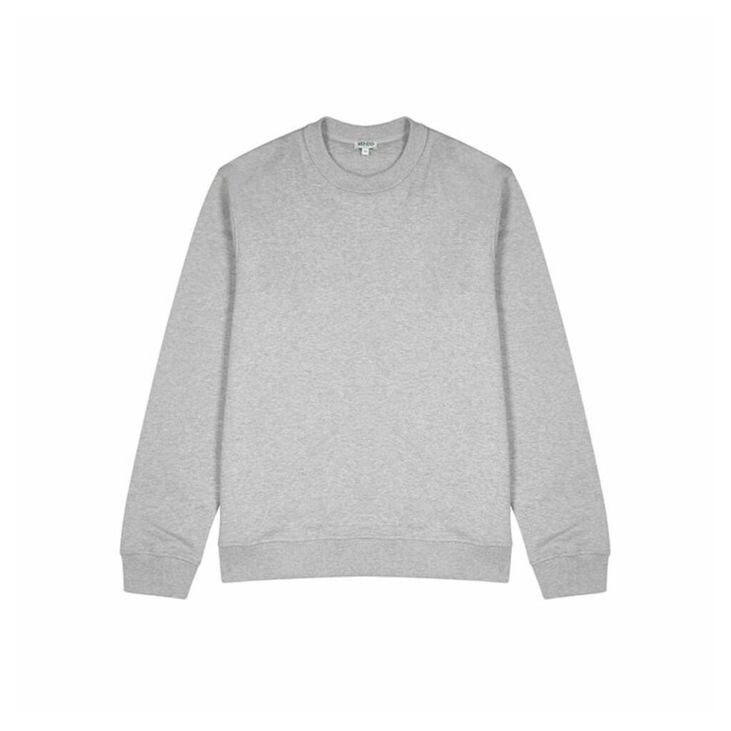 Kenzo Grey Logo Cotton-blend Sweatshirt