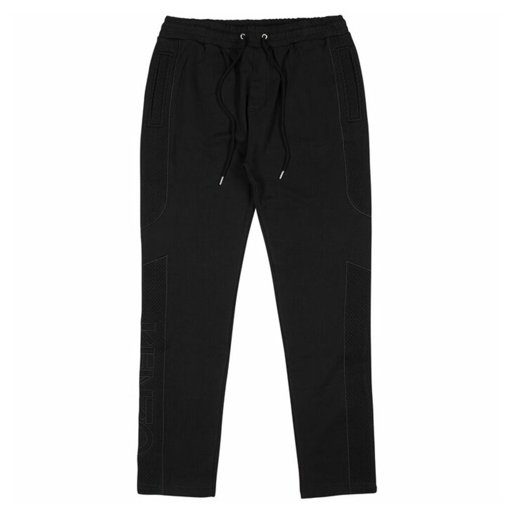Kenzo Black Panelled Cotton Sweatpants