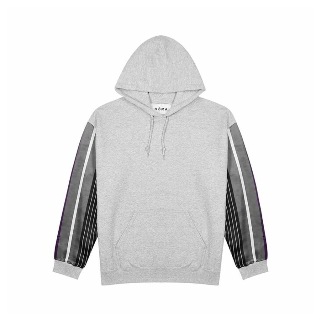 Noma T.D Grey Hooded Jersey Sweatshirt