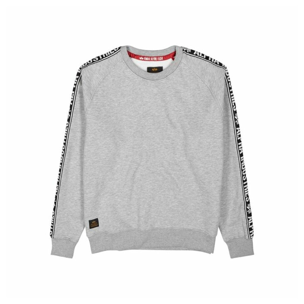 Alpha Industries Grey Mélange Jersey Sweatshirt