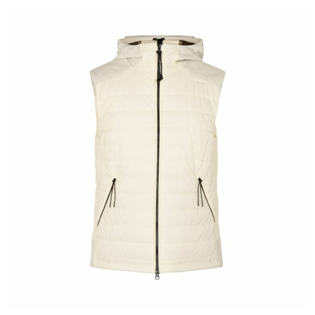 C.P. Company Off-white Goggle Quilted Shell Gilet