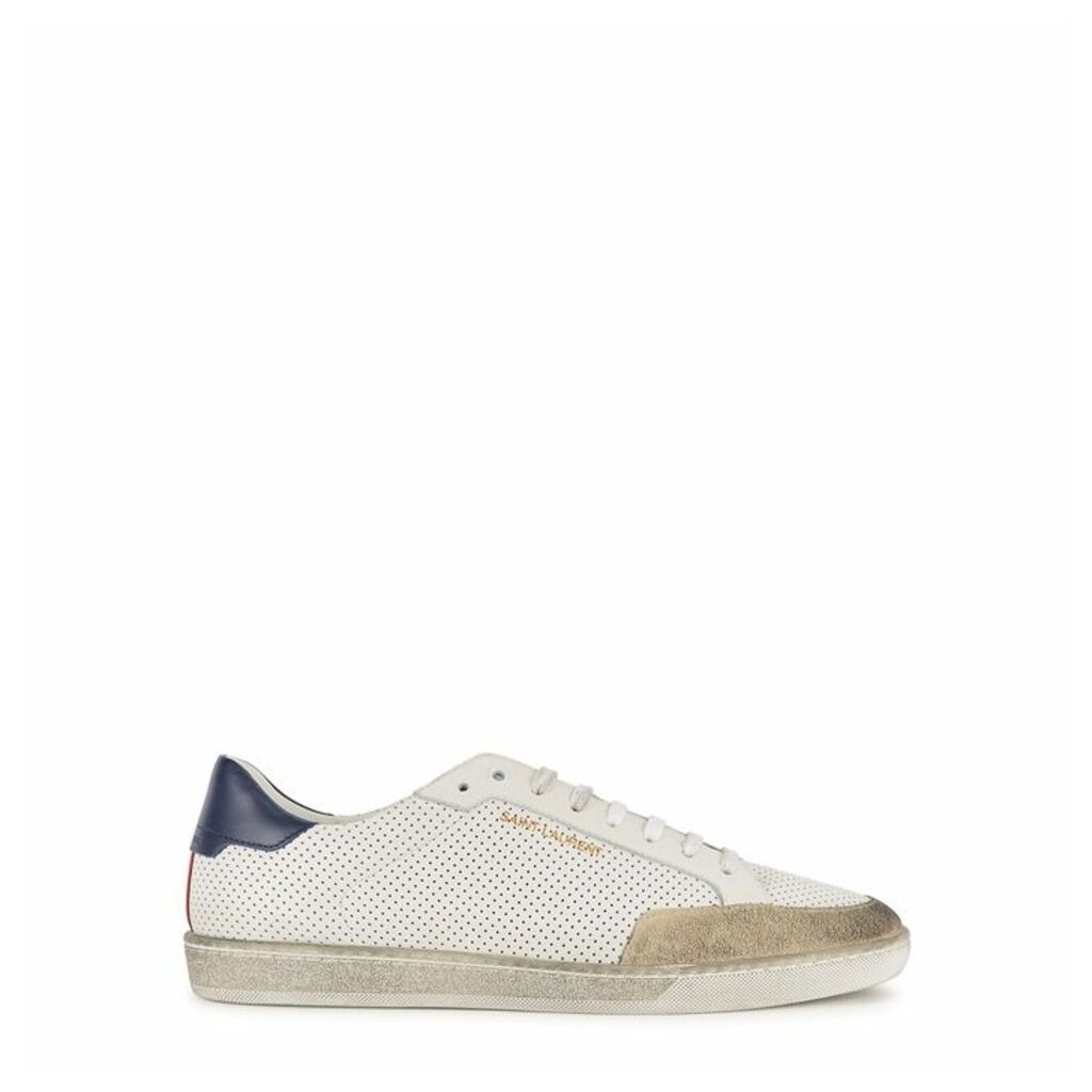 Saint Laurent Classic Court White Leather Sneakers