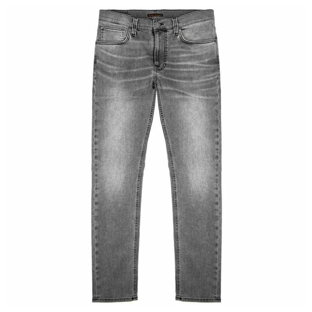 Nudie Jeans Lean Dean Slim-leg Grey Denim Jeans