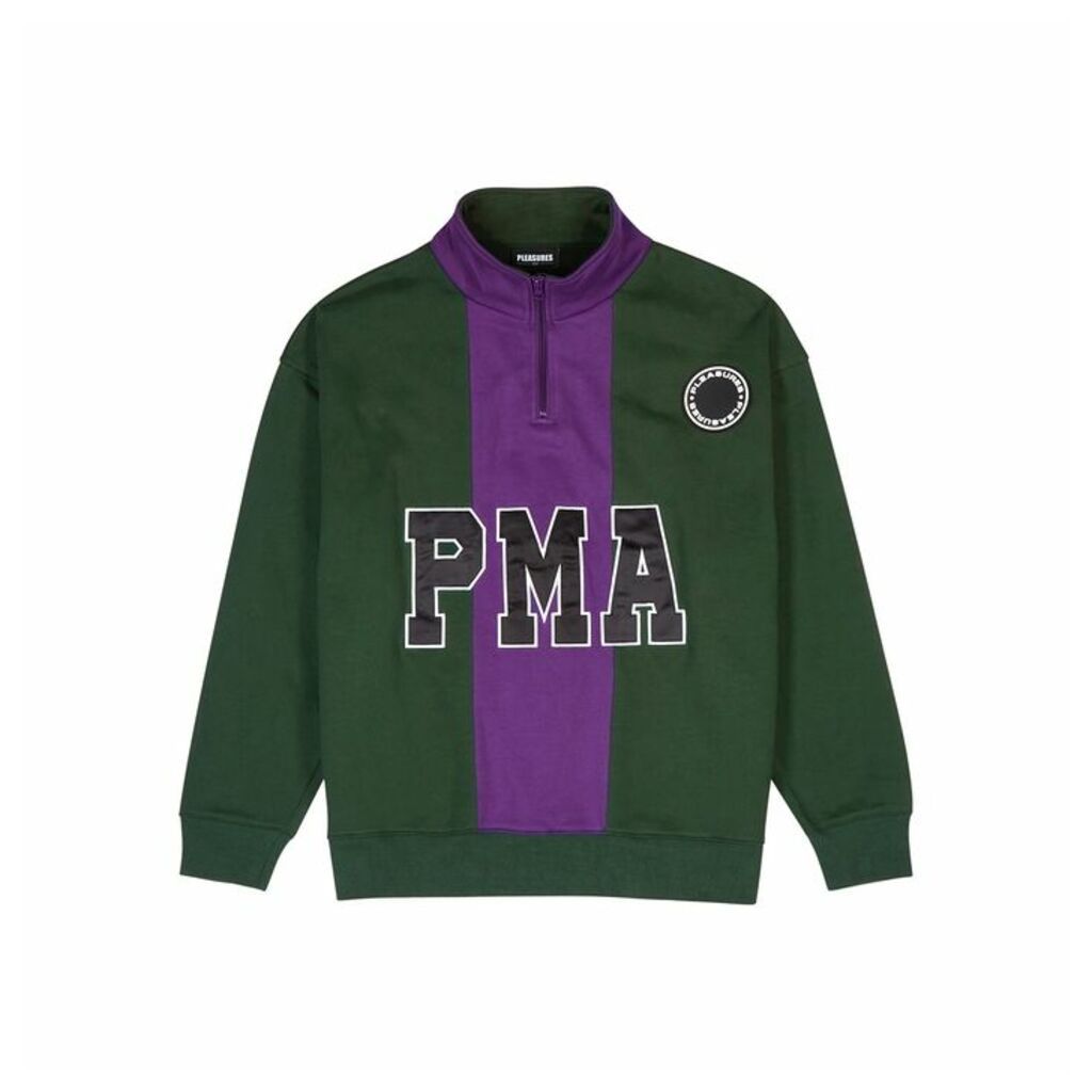 Pleasures PMA Panelled Cotton Sweatshirt