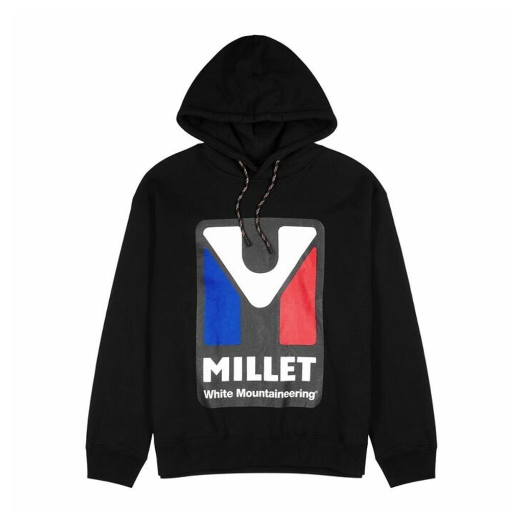 White Mountaineering X Millet Logo Hooded Cotton Sweatshirt