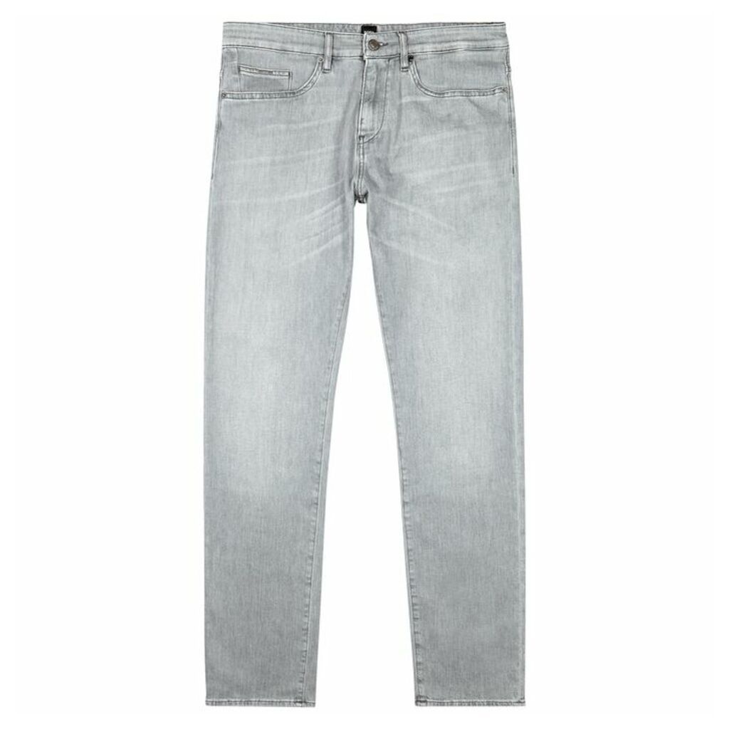 BOSS Delaware Light Grey Slim-leg Jeans