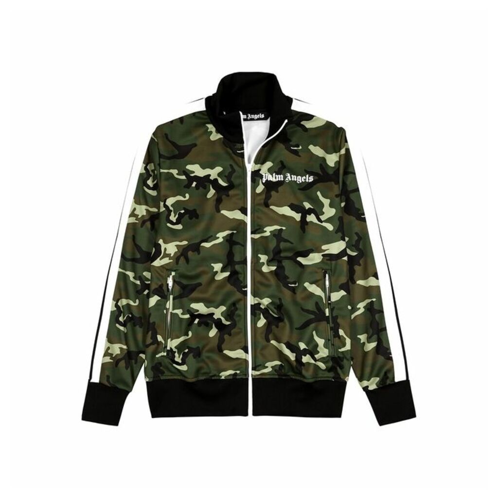 Palm Angels Camouflage-print Jersey Track Jacket