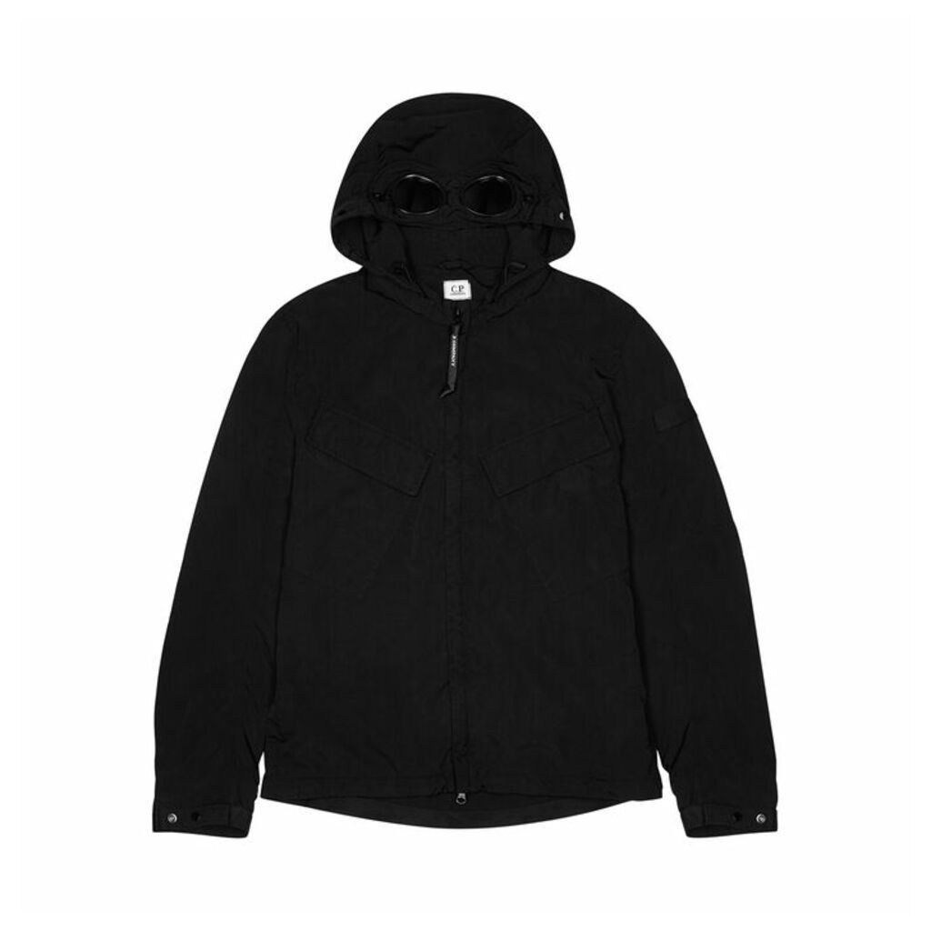 C.P. Company Black Goggle-hood Nylon Shell Jacket