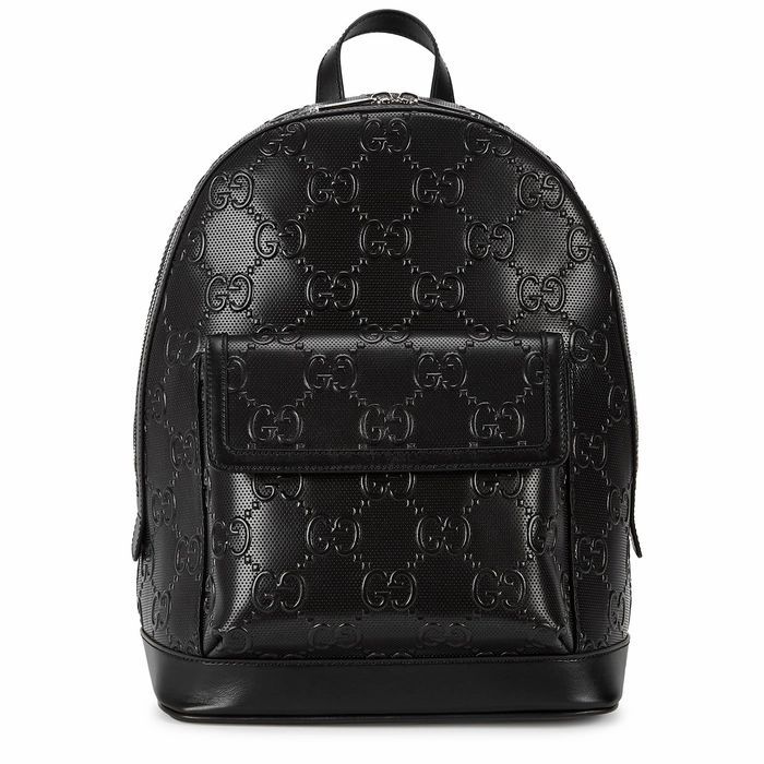 GG Tennis Monogrammed Leather Backpack