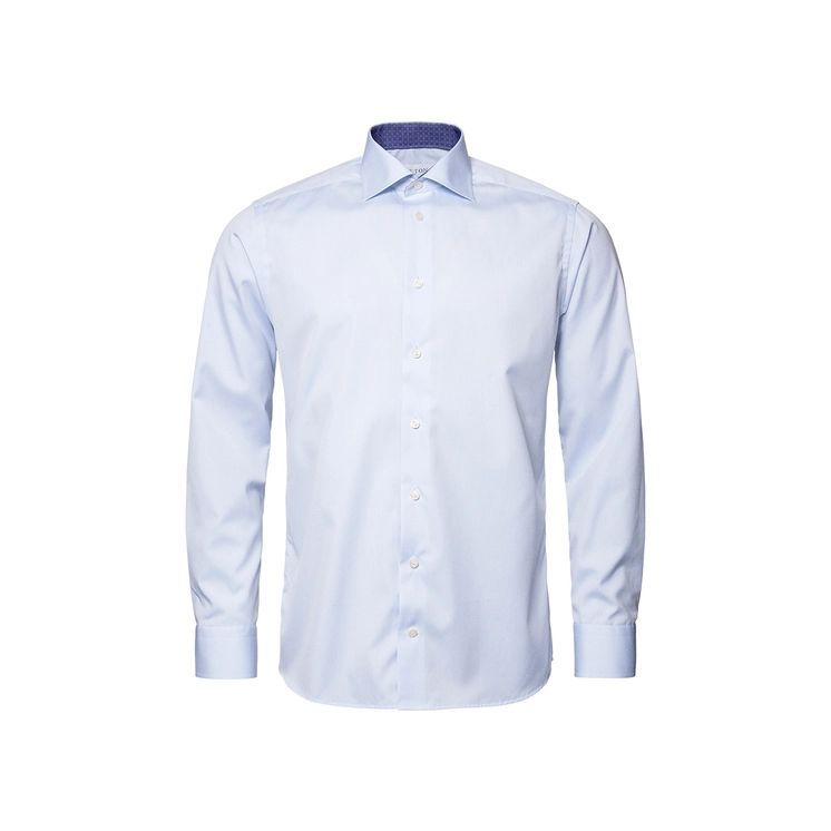 Light Blue Signature Poplin Shirt - Slim Fit