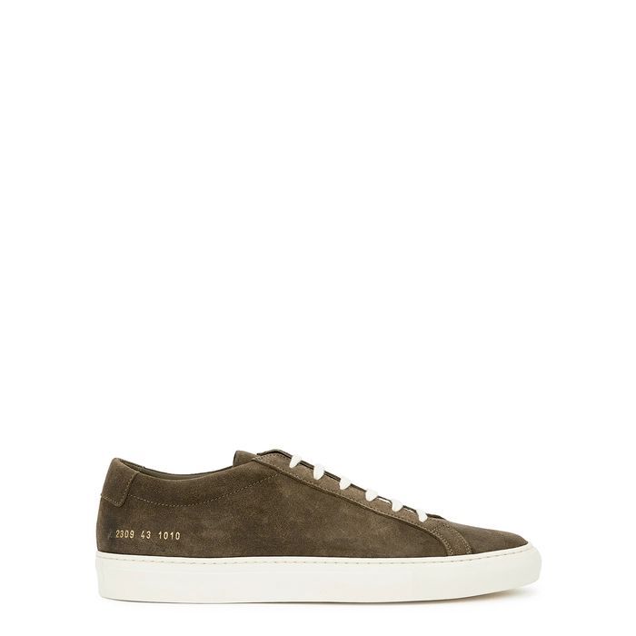 Achilles Olive Suede Sneakers