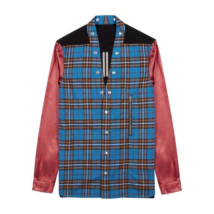 Checked Panelled Shirt
