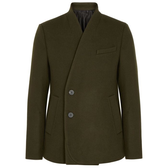 Army Green Wool-blend Jacket