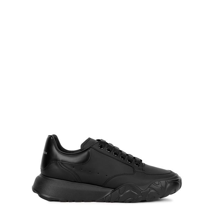 Court Black Leather Sneakers - 7