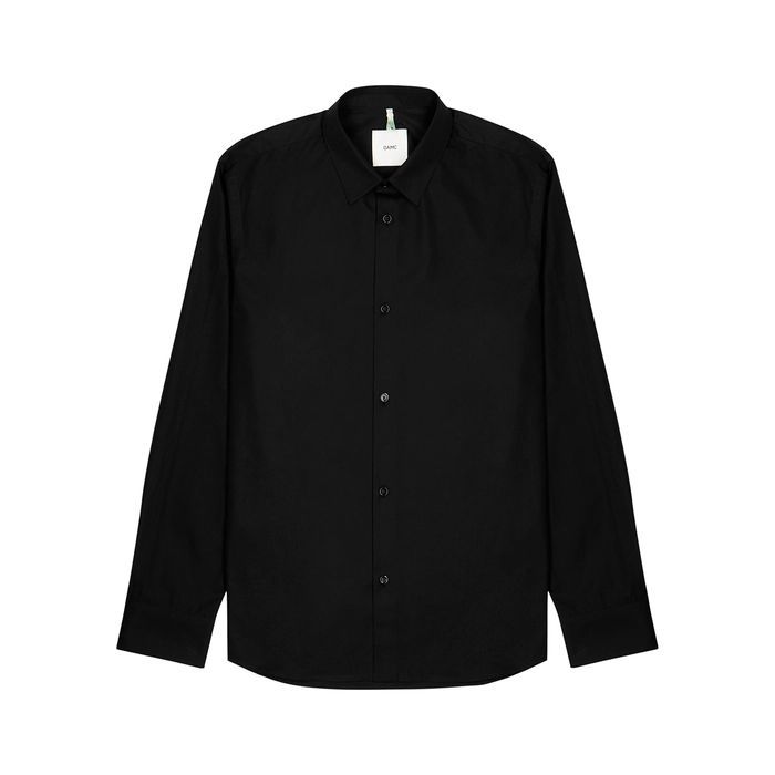 Mark Black Cotton-poplin Shirt
