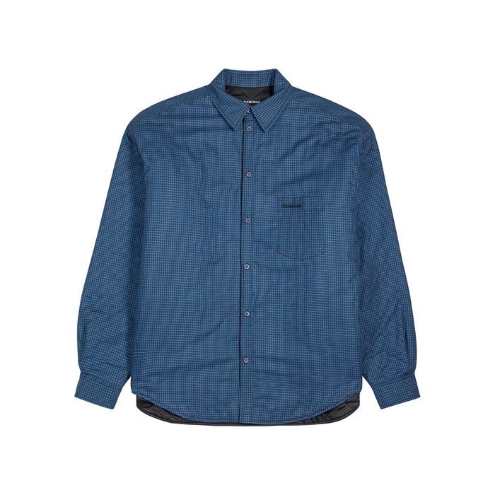 Checked Padded Cotton Shirt