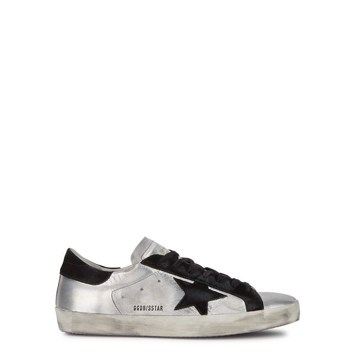 Superstar Distressed Leather Sneakers
