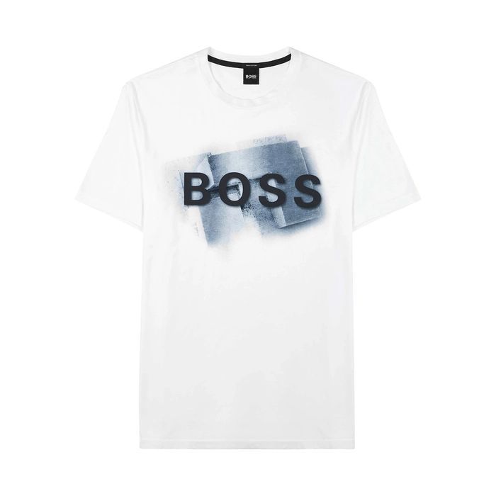 White Logo-print Cotton T-shirt