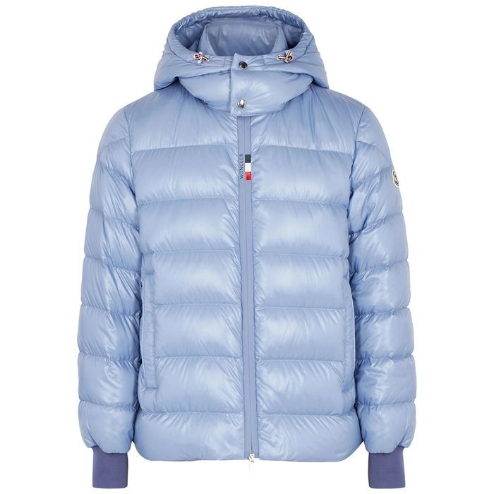 Cuvellier Light Blue Quilted Shell Jacket