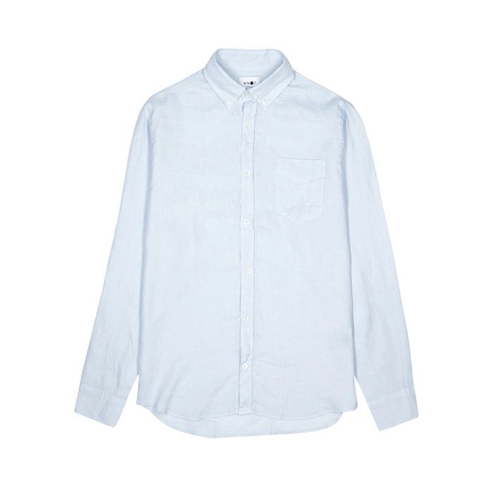 Levon Blue Linen Shirt