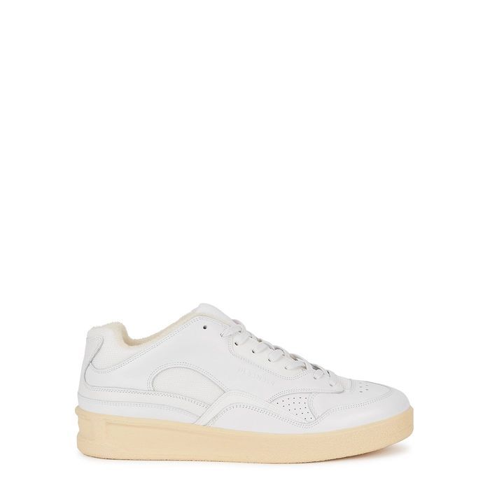 Basket White Leather Sneakers
