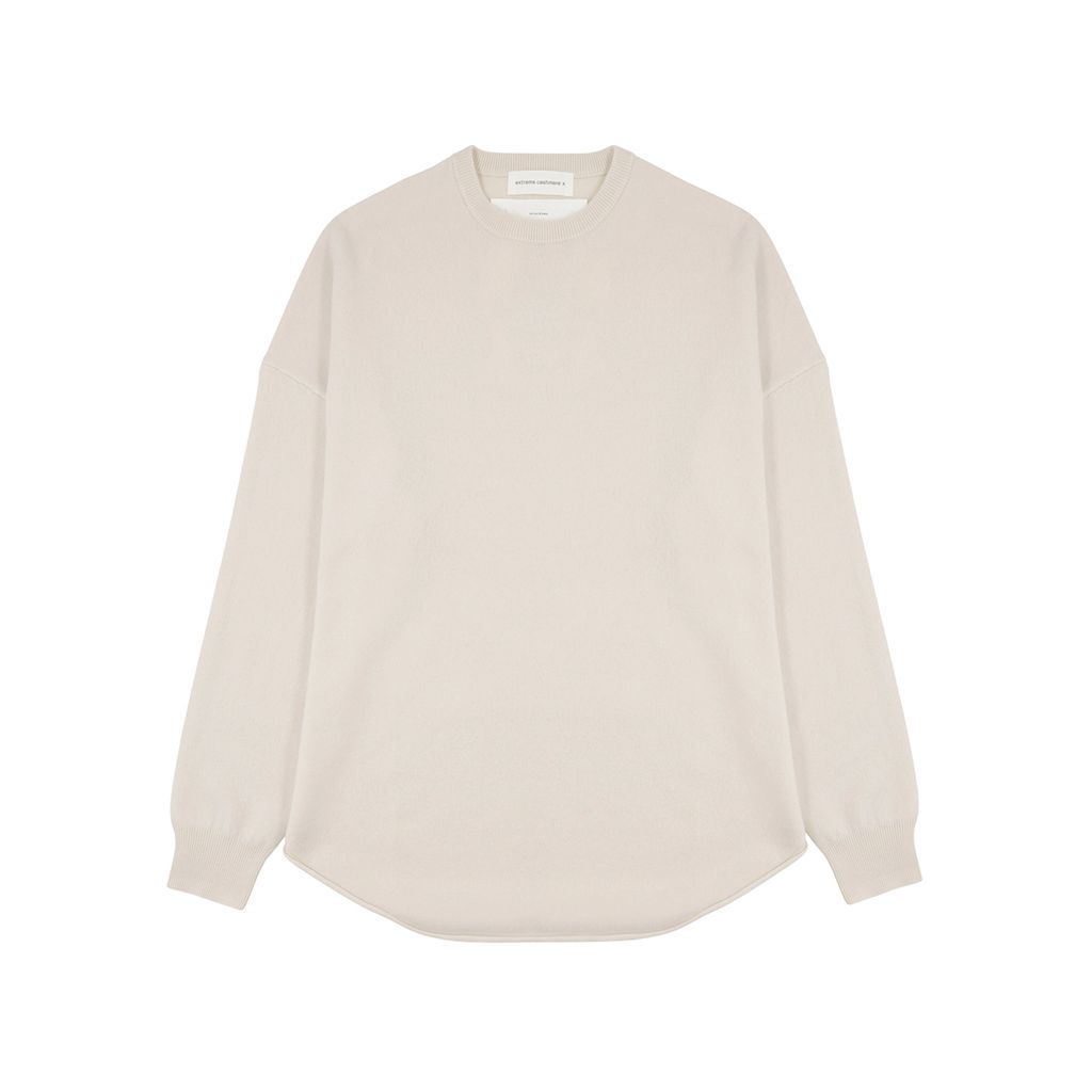 N°53 Crew Hop Off-white Cashmere-blend Jumper - One Size