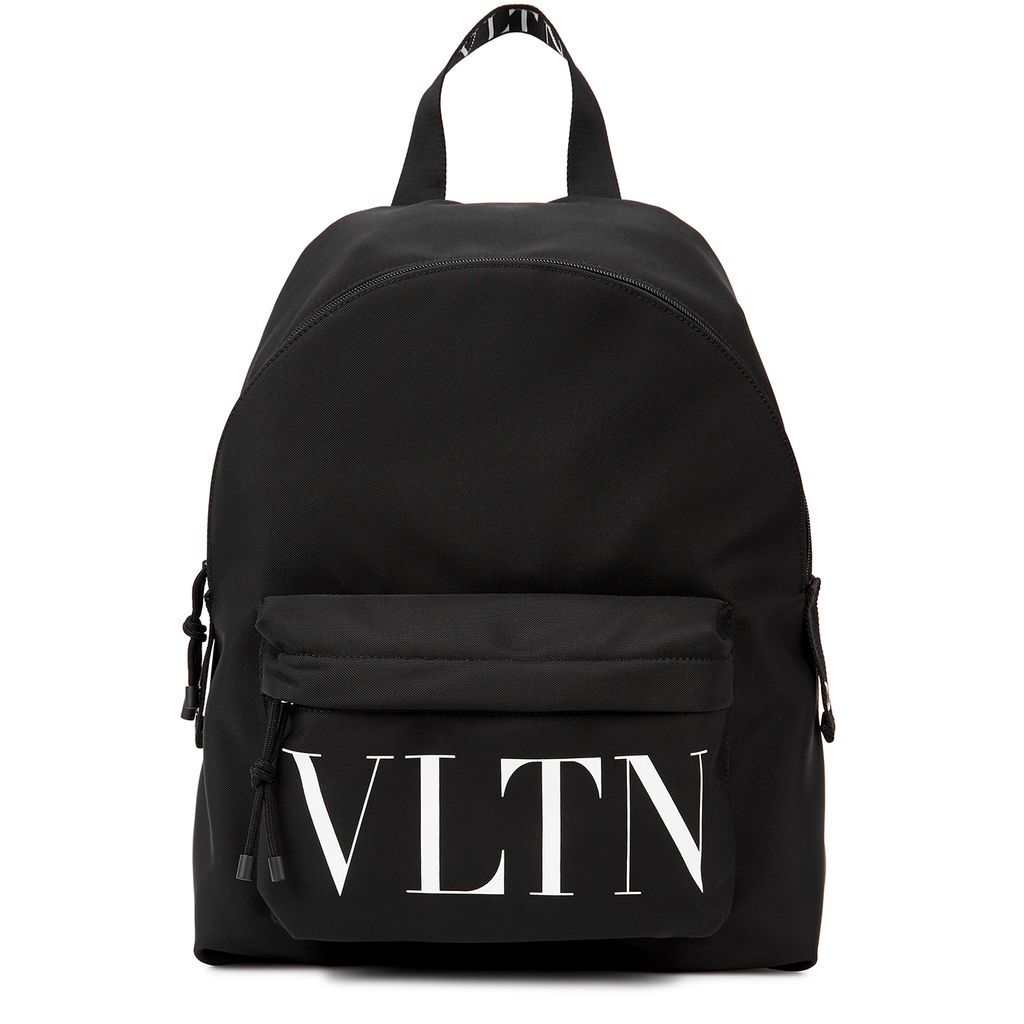 Valentino Garavani Vltn Black Nylon Backpack