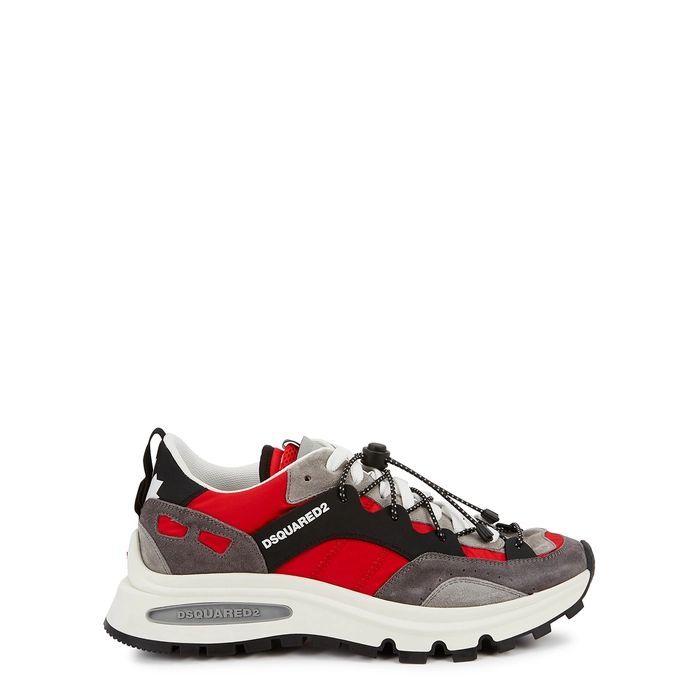 Rounds2 Red Panelled Sneakers