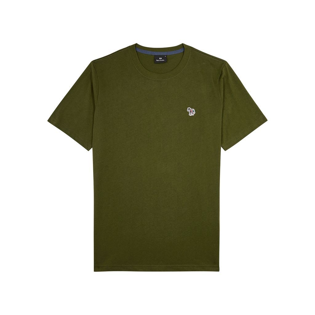 Logo Cotton T-shirt - Green - XL