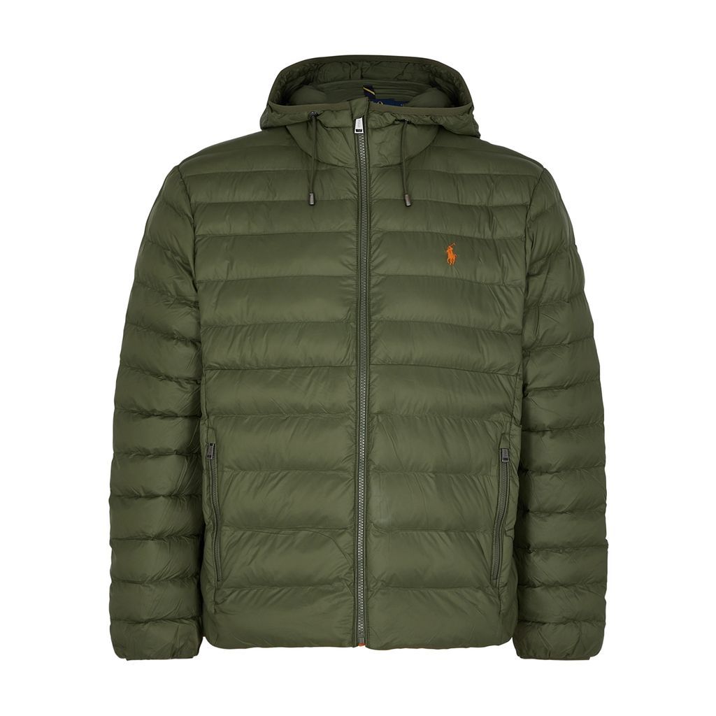 Quilted Shell Jacket - Khaki - L