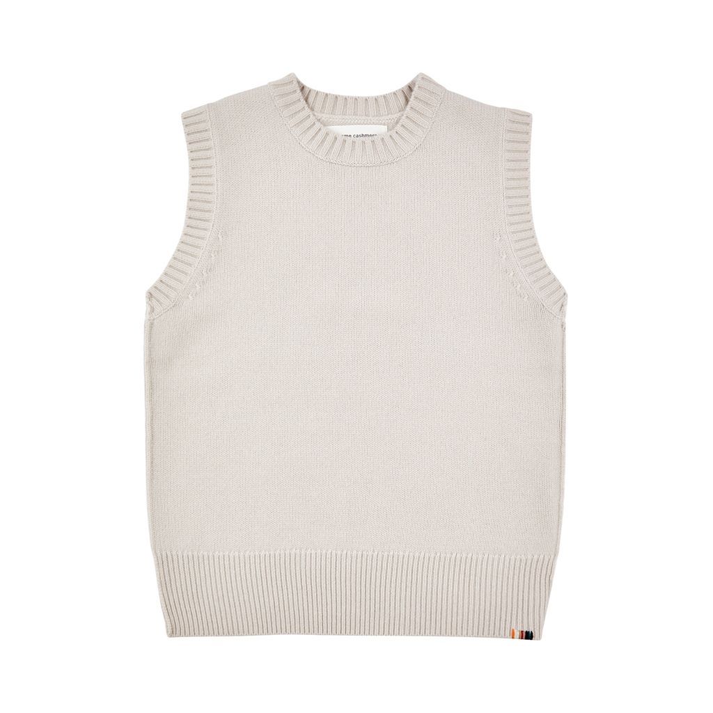 N°252 Layer Cashmere Vest - Cream - One Size