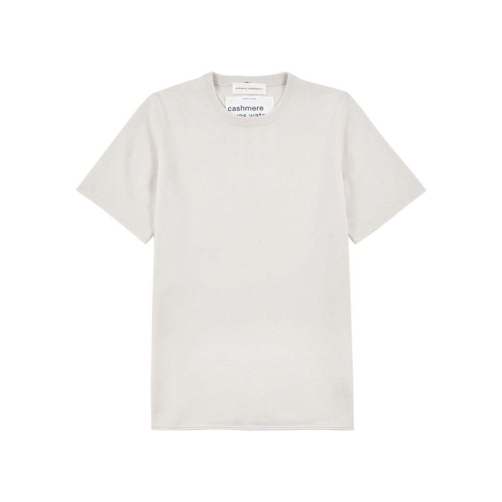 N°64 Cashmere-blend T-shirt - Cream - One Size