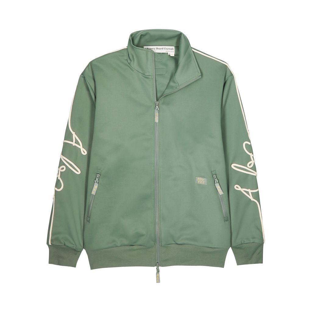 Logo-embroidered Jersey Track Jacket - Green - L