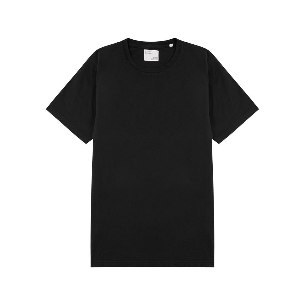 Black Cotton T-shirt - S