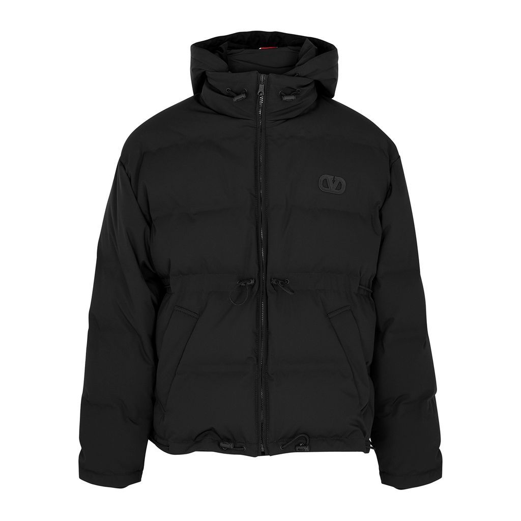 Quilted Shell Jacket - Black - 52