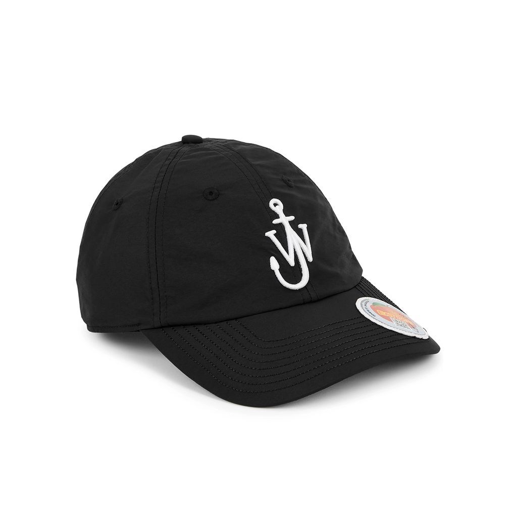 Logo-embroidered Shell Cap - Black And White