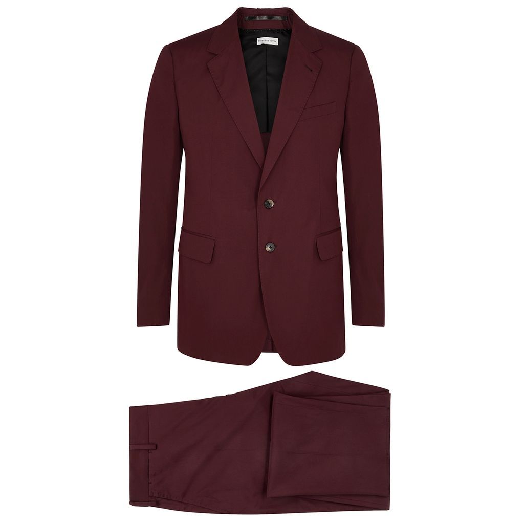 Kraan Cotton Suit - Burgundy - 50